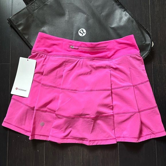 LULULEMON PACE RIVAL SKIRT *LONG IN SONIC PINK (SNCP) SZ 4, 8 NWT - Picture 1 of 15